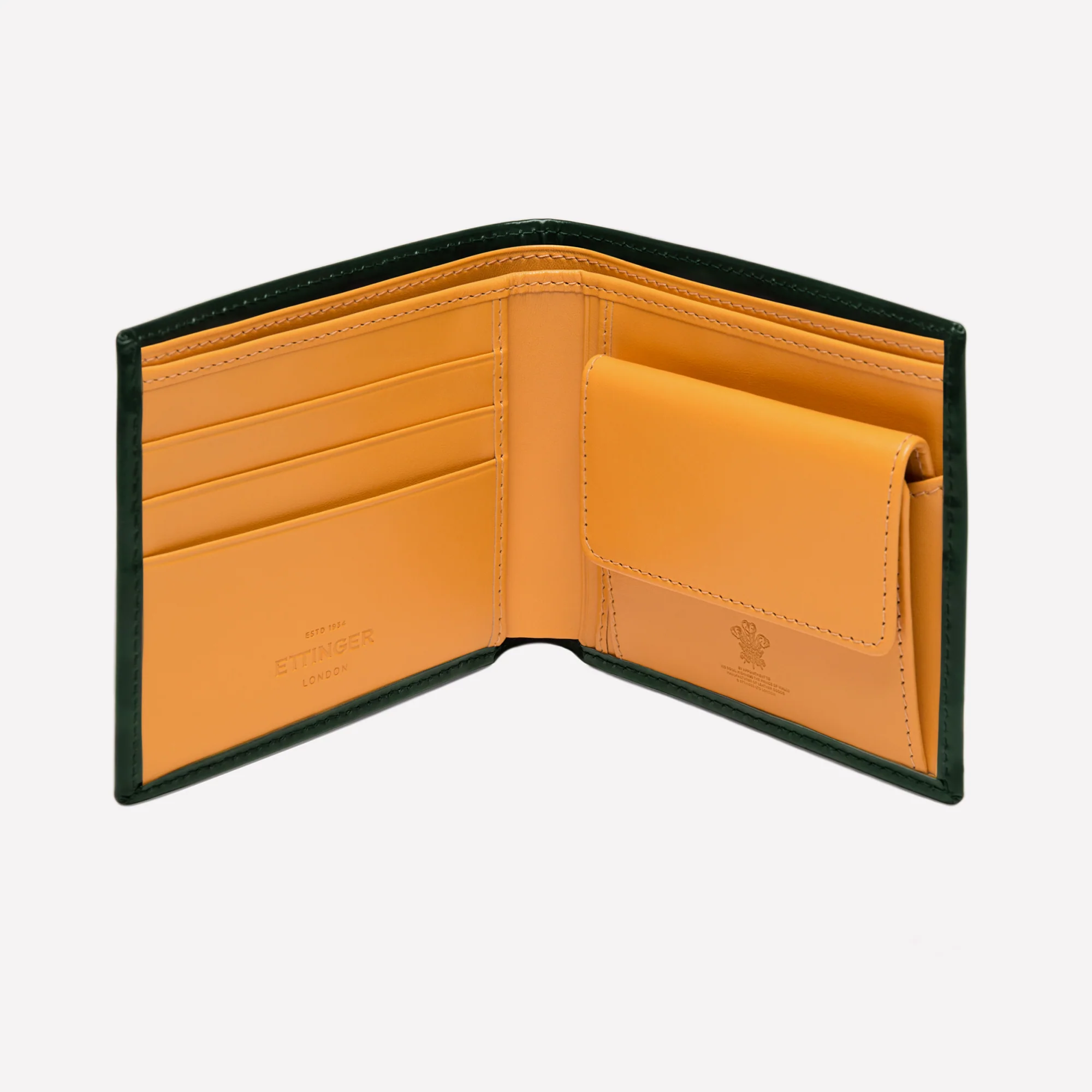 Bridle Hide Billfold Wallet with 3 C/C and Purse - Image 13